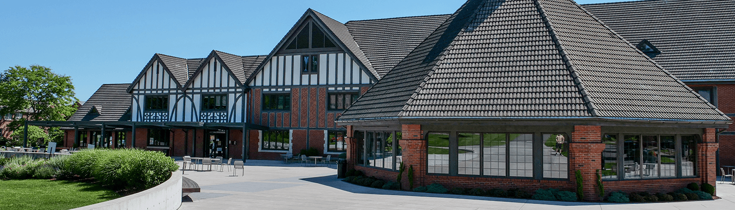 Image of the Wheelock Student Center featuring the Rotunda. 