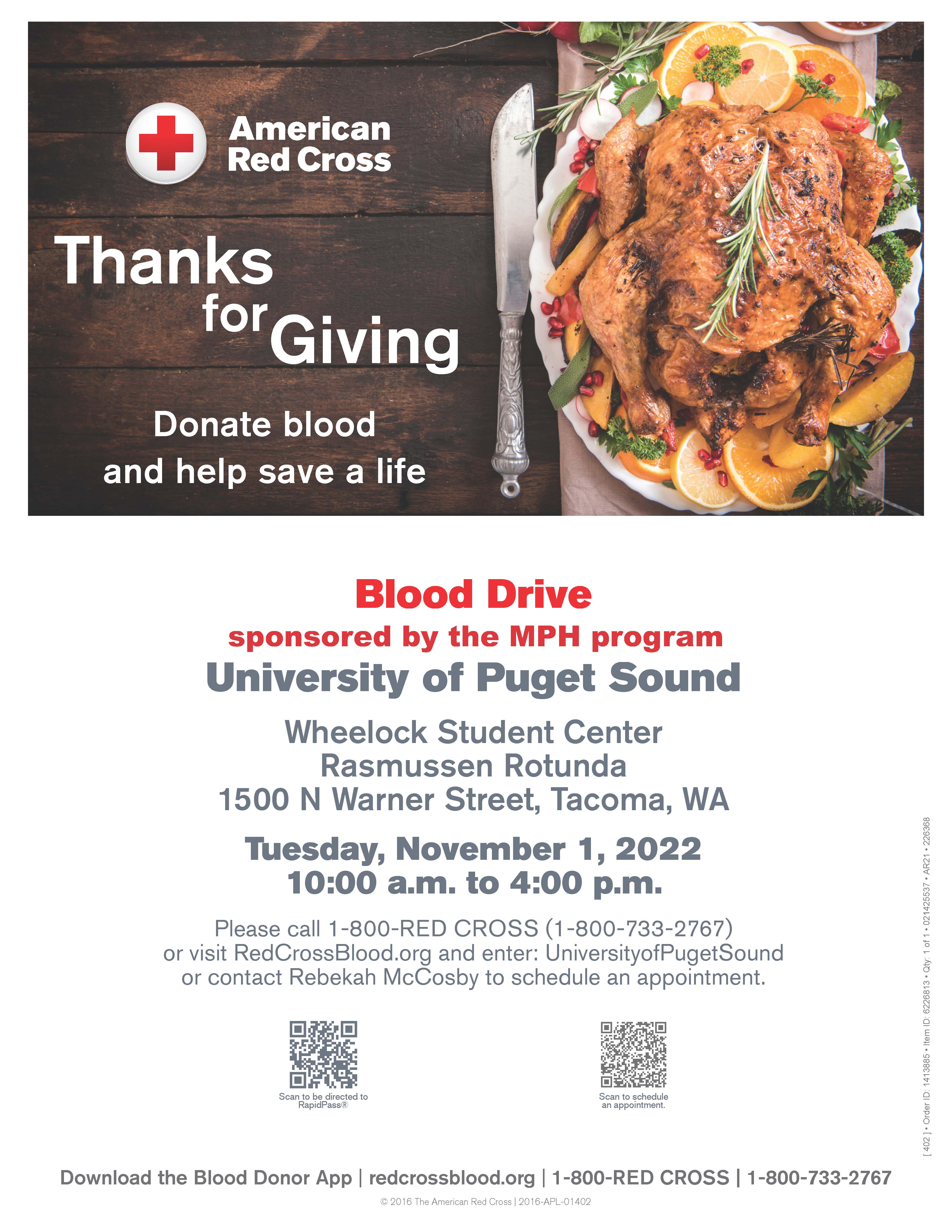 Fall Blood Drive Poster