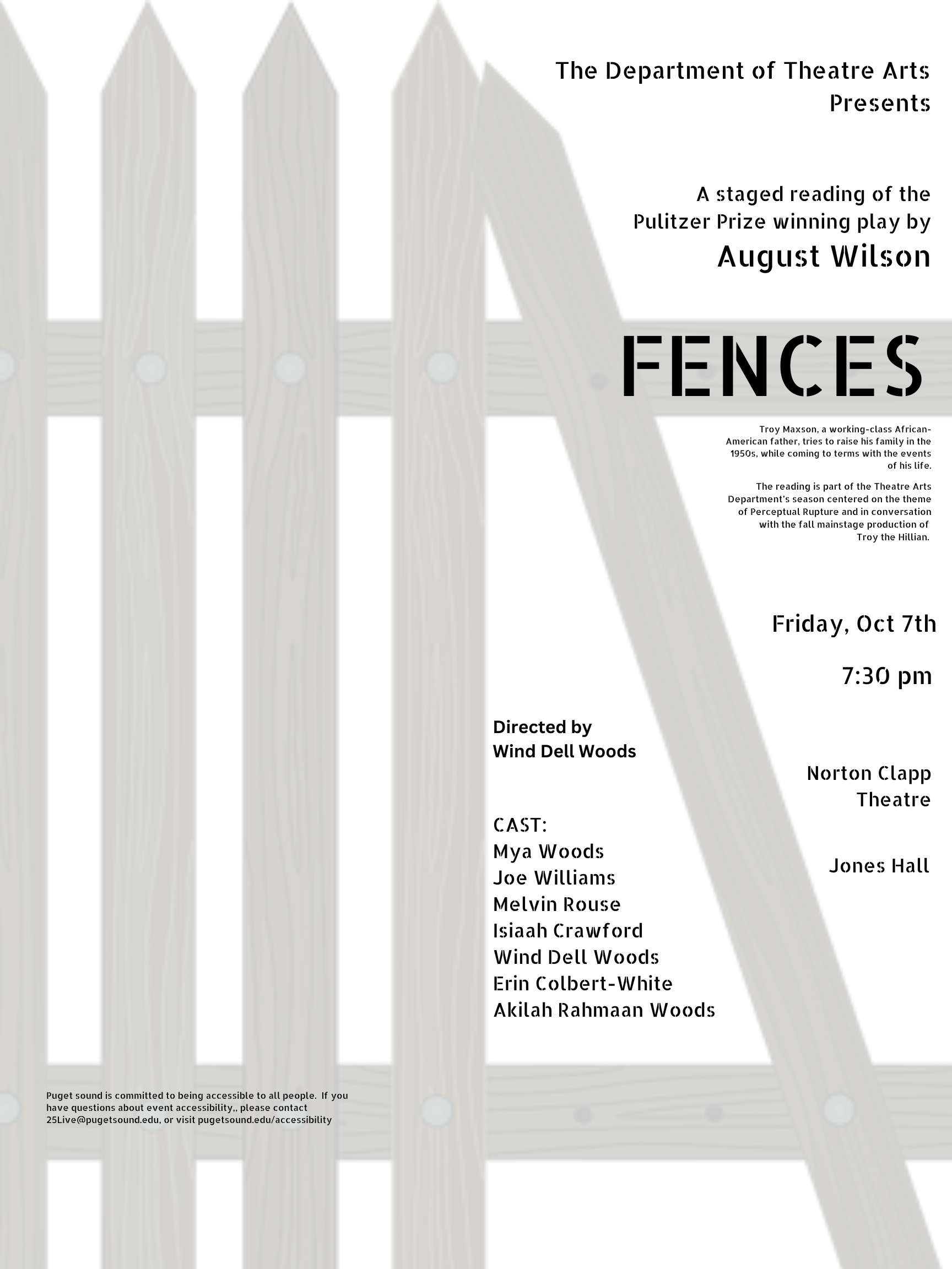 Fences event poster