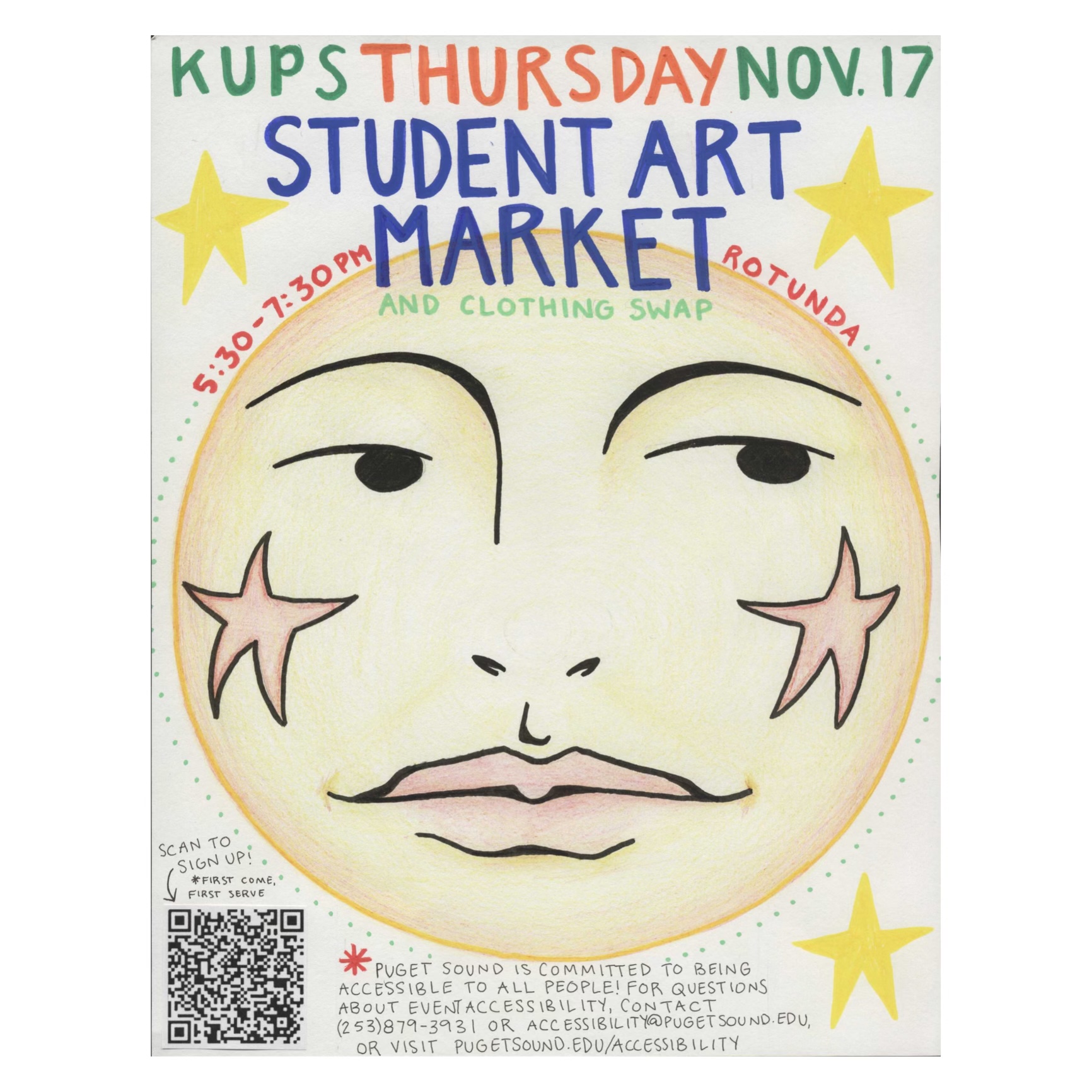 Student art market poster