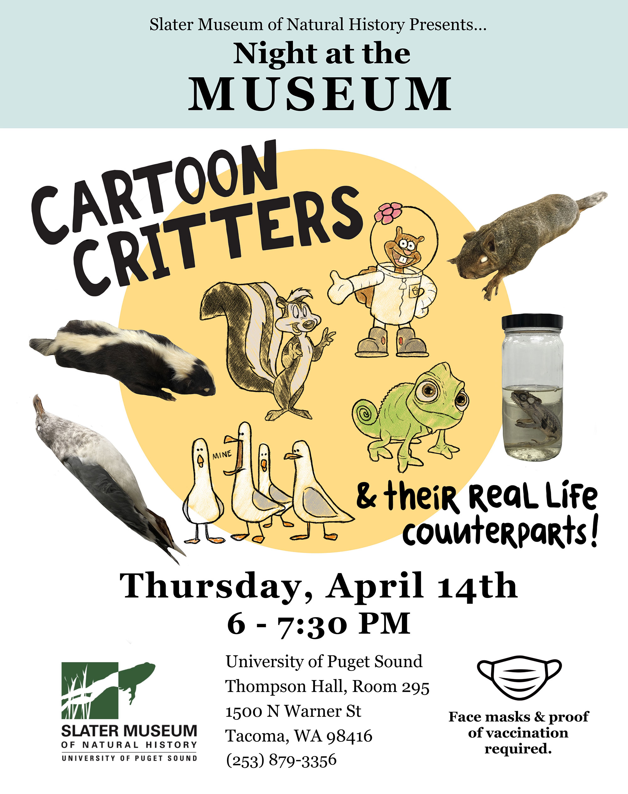 Cartoon Critters event poster