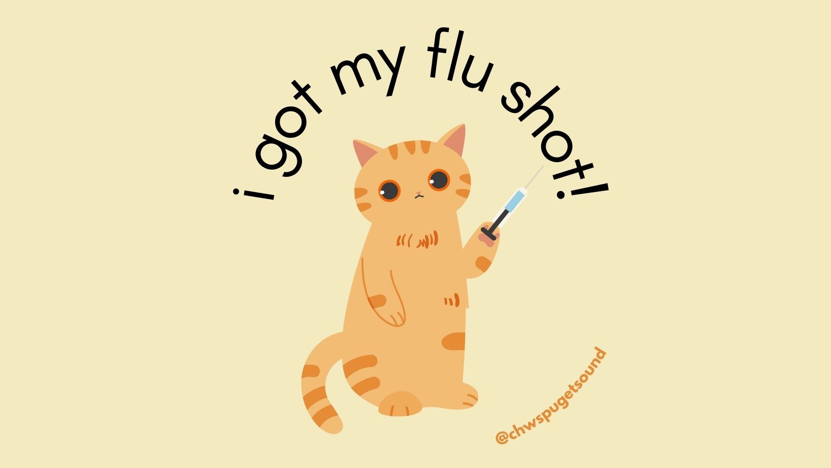 flu shot sticker