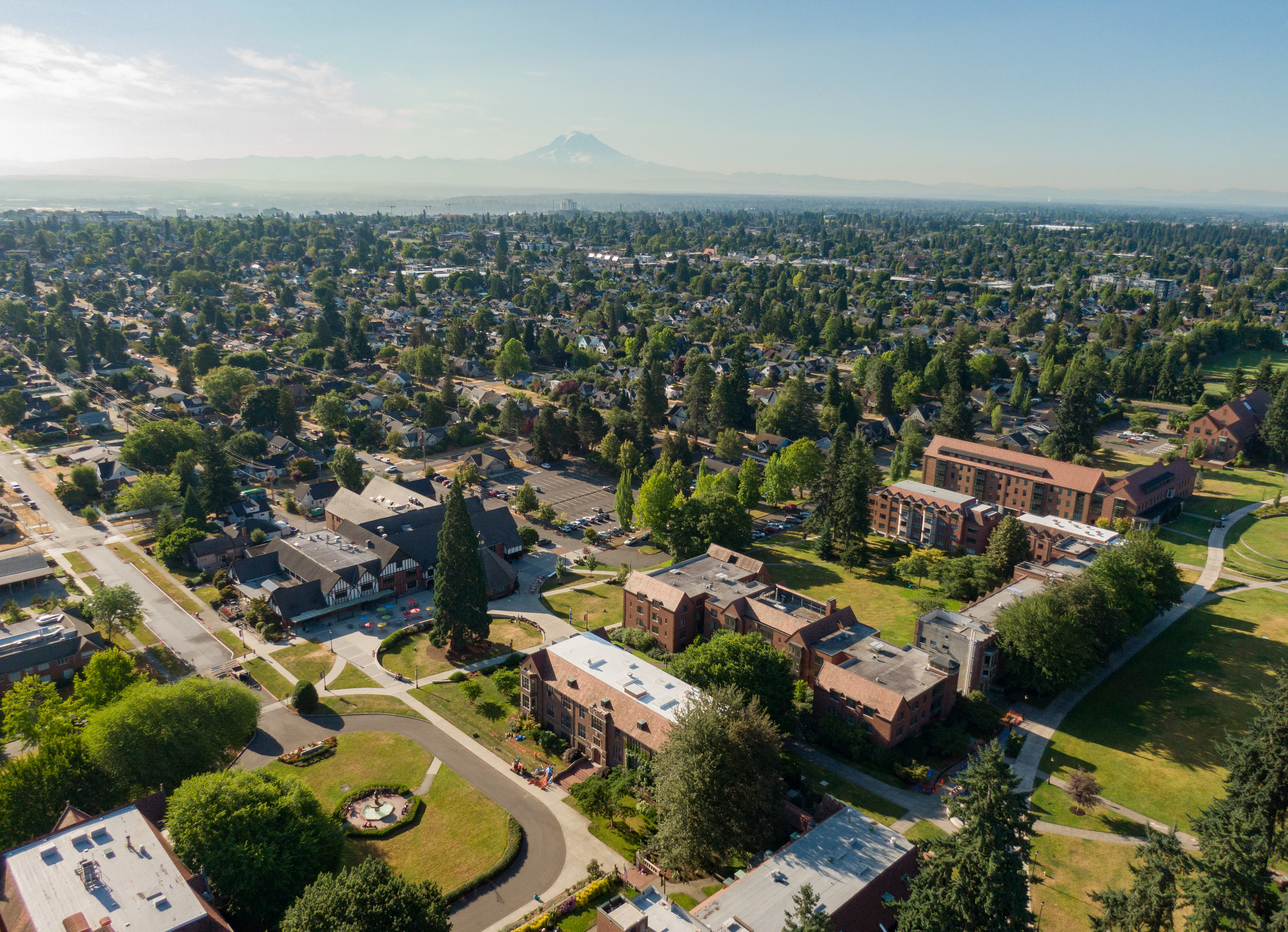 Aerial view of campus