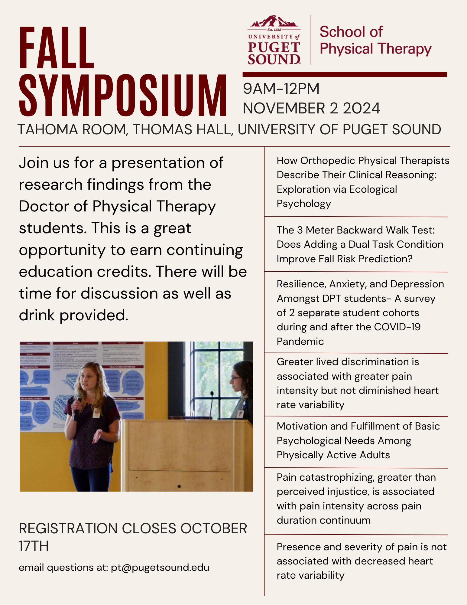 Fall 2024 PT Symposium