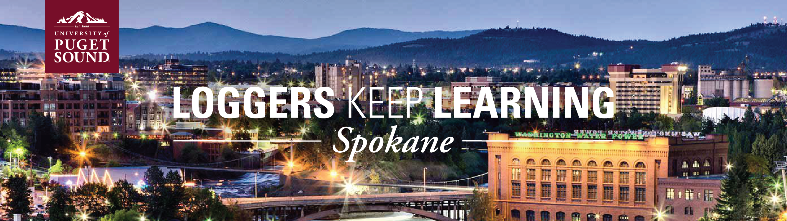 Loggers Keep Learning Spokane Banner