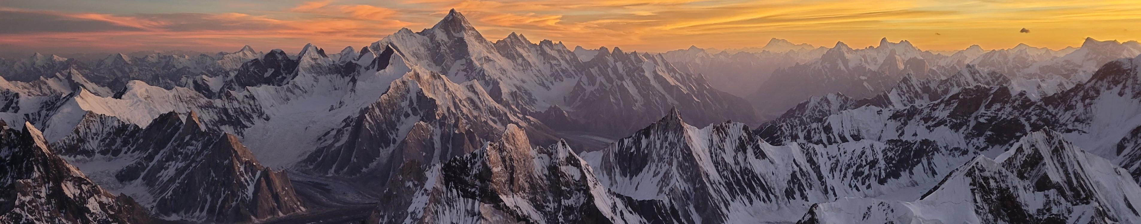 Sunrise over Karakorum Range. Photo by Sarah Strattan ’11.