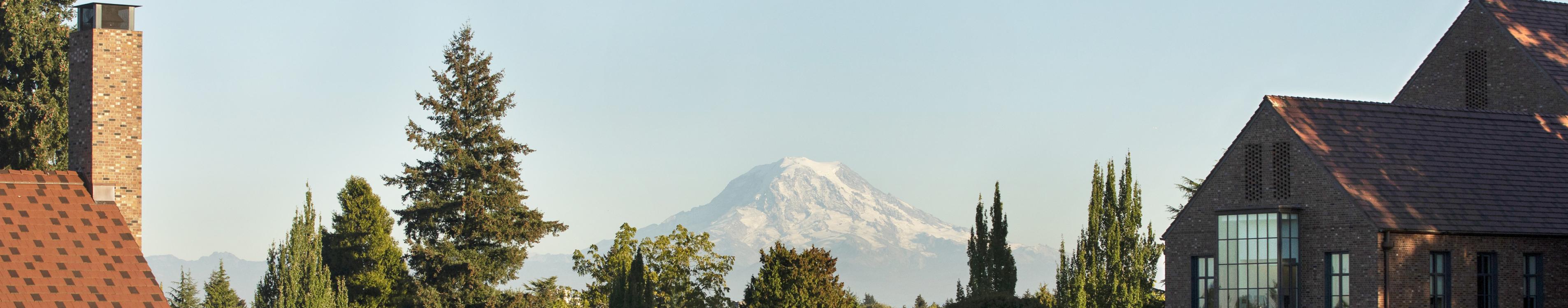 Campus with Mt. Rainier in the background