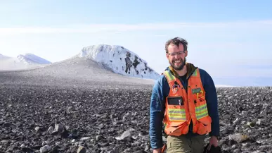 Matt Loewen ’08 at Greak Sitkin