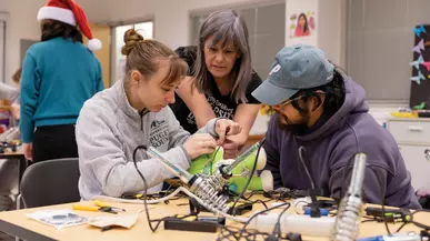 OT students retrofit toys for accessibility.