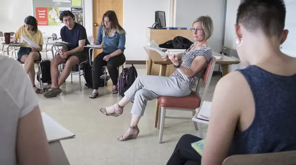 Students in a classroom