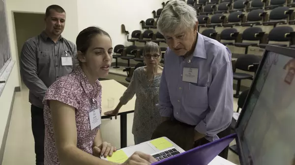 Rachel Pepper with guests