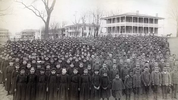 The Carlisle Indian School in 1892