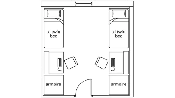 Sample double floor plan