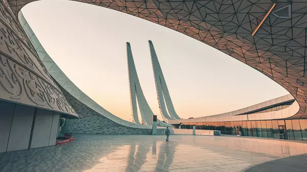 Architecture in Doha, Qatar.