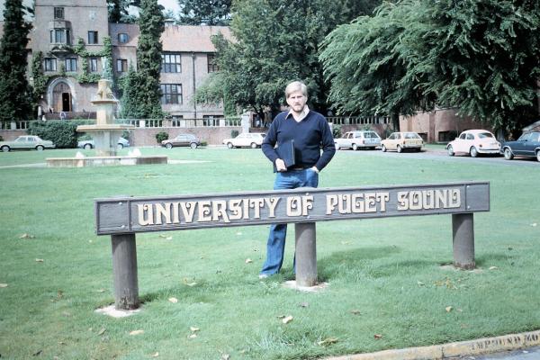 Houston Dougharty on the Puget Sound campus in 1979