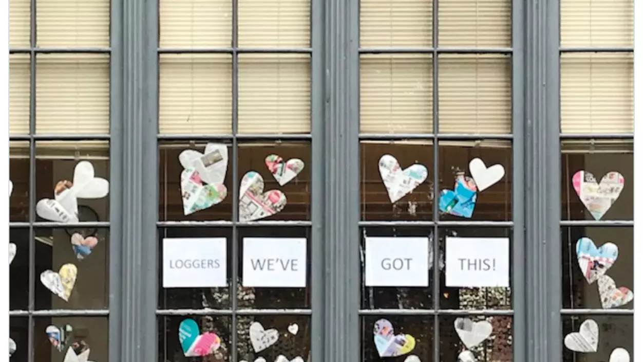 The message "Loggers We've Got This!" posted in a window