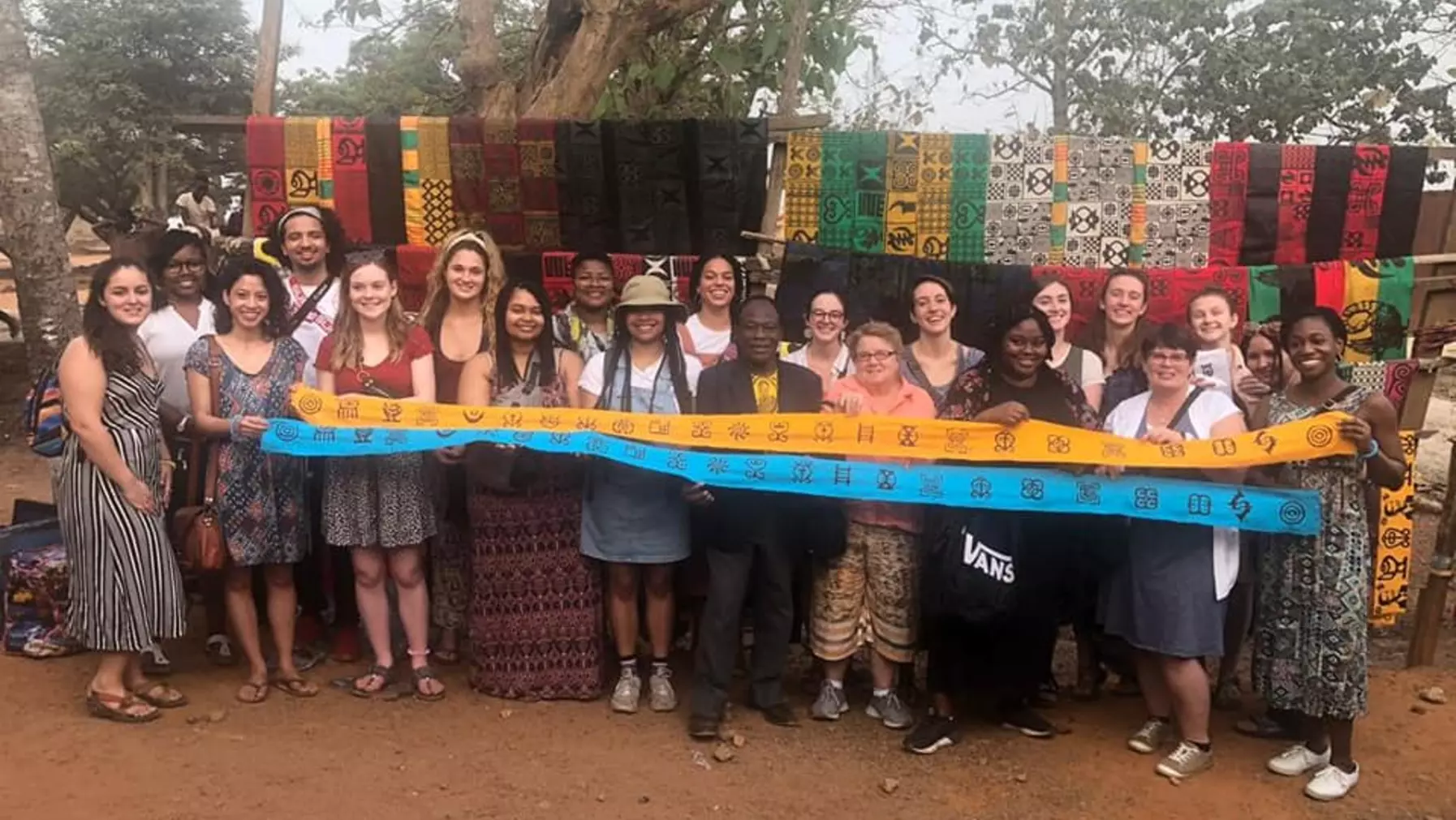 AFAM 310 students in Ghana, January 2020