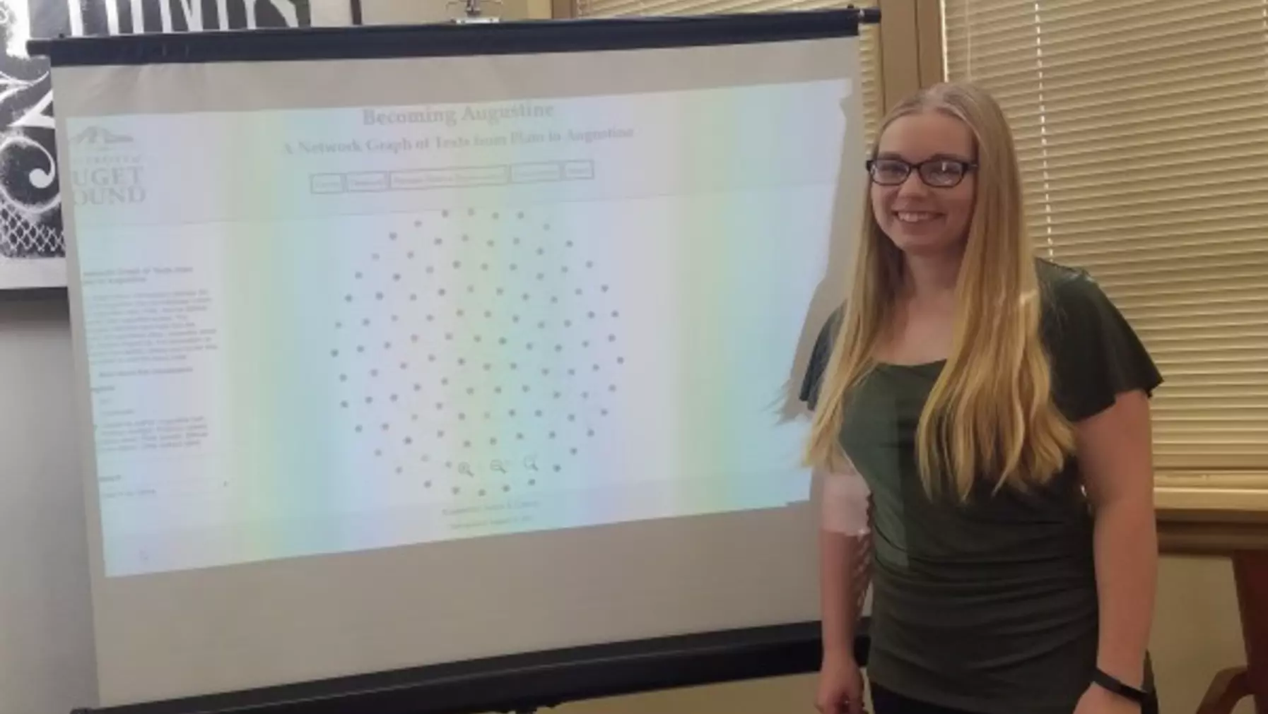 Annie Lamar '19 and her Summer 2017 research project