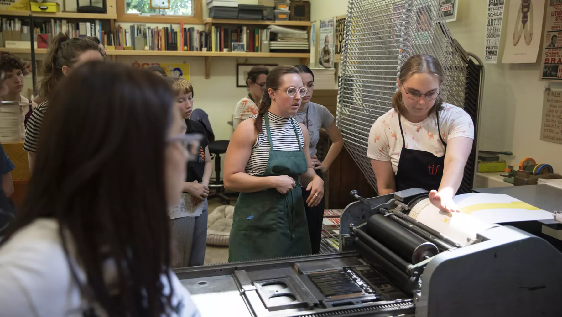 Students during orientation's immersive experiences