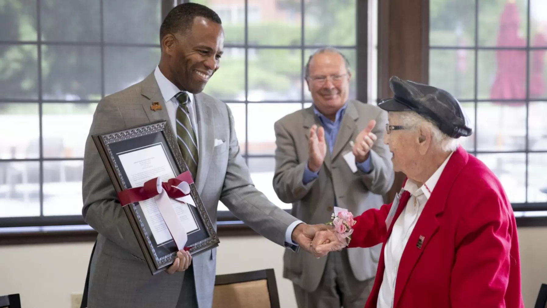 President Crawford with Dr. Jacquie Martin