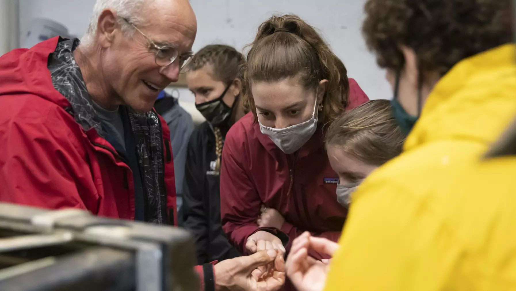 The ENVR 200 class taught by Peter Wimberger explores the Diru Creek Salmon Hatchery