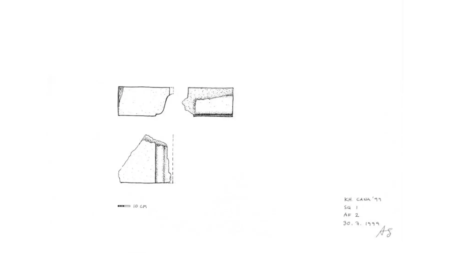 Khirbet Qana architecture drawing