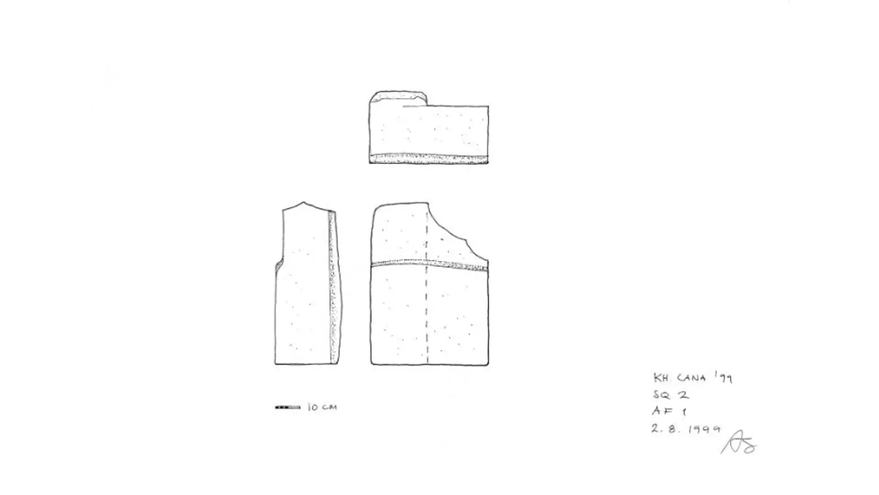 Khirbet Qana architecture drawing