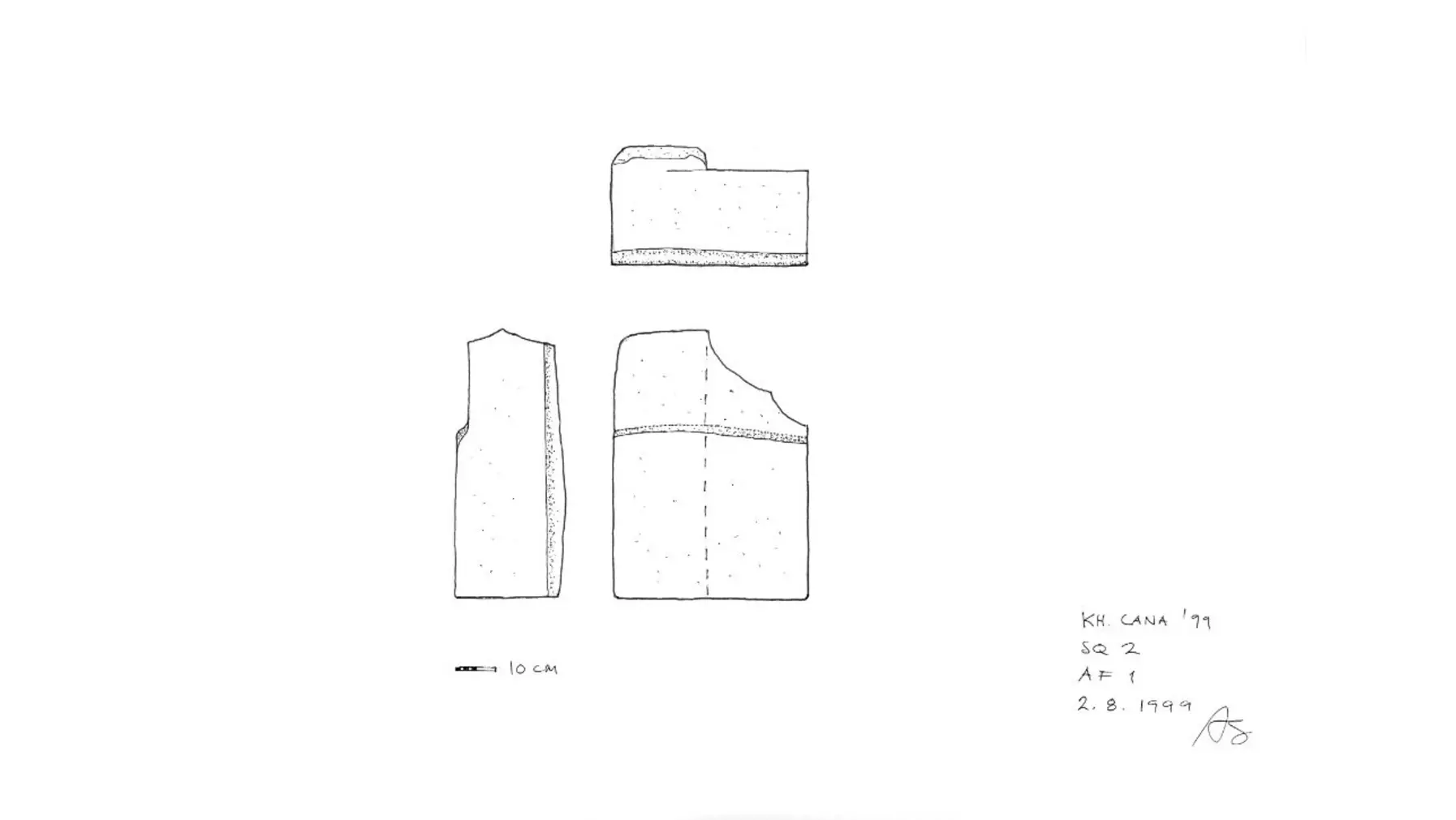 Khirbet Qana architecture drawing