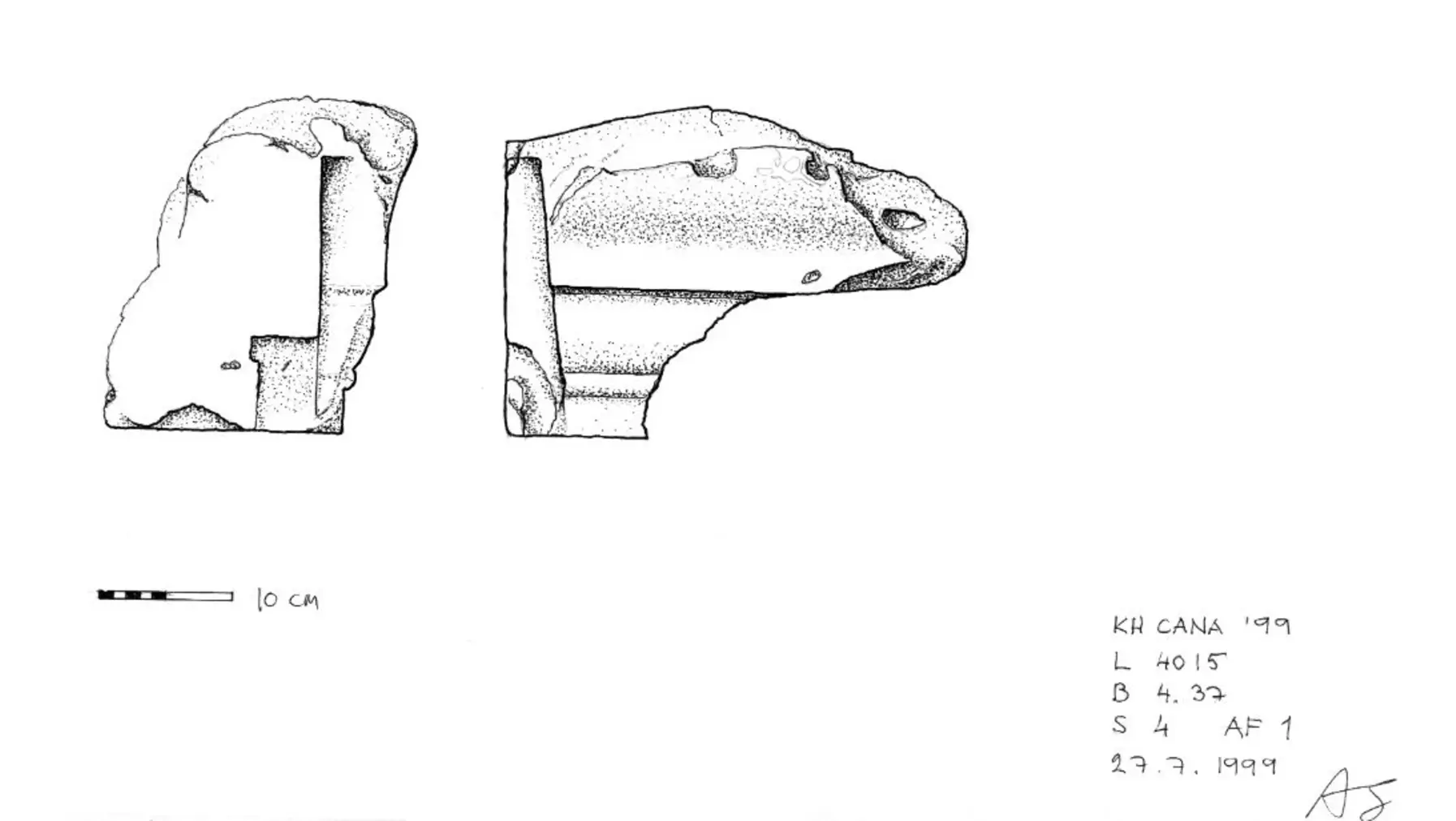 Khirbet Qana architecture drawing