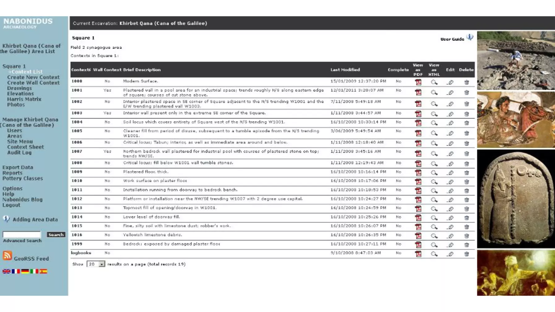 Nabonidus context list