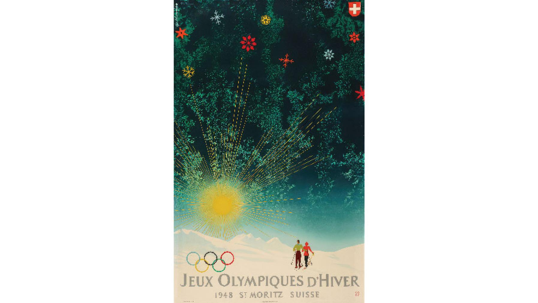The poster for the 1948 Winter Games.