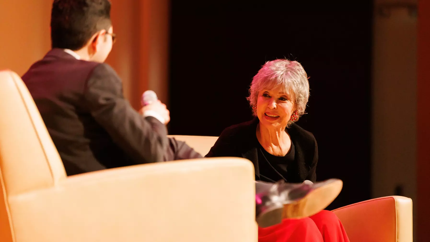 Rita Moreno at the Spring 2023 Pierce Lecture.