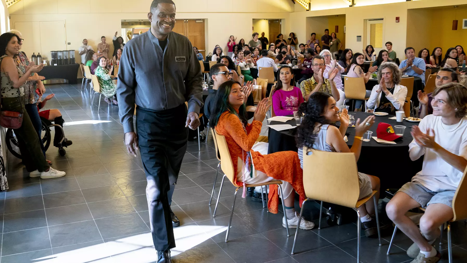 Retiring Director of Events & Catering Phillip Wells at the Graduates of Color Celebration