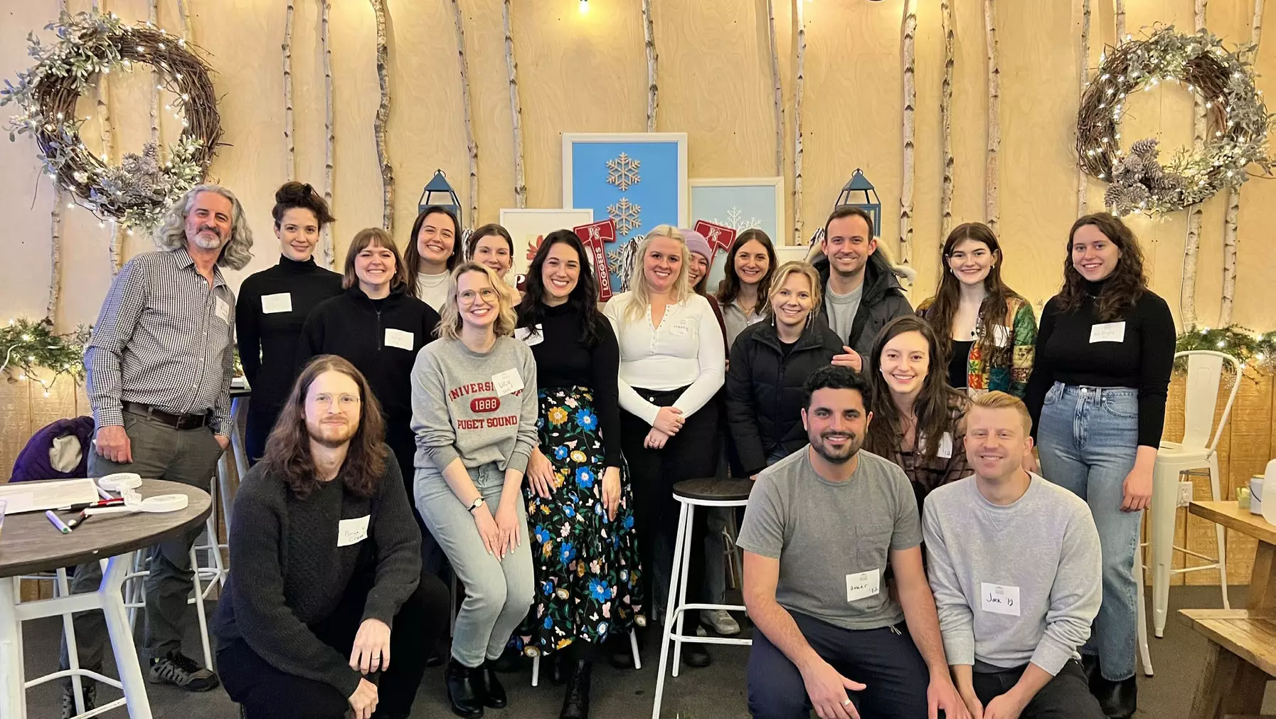 Group photo of Loggers who attended the Break the Ice event