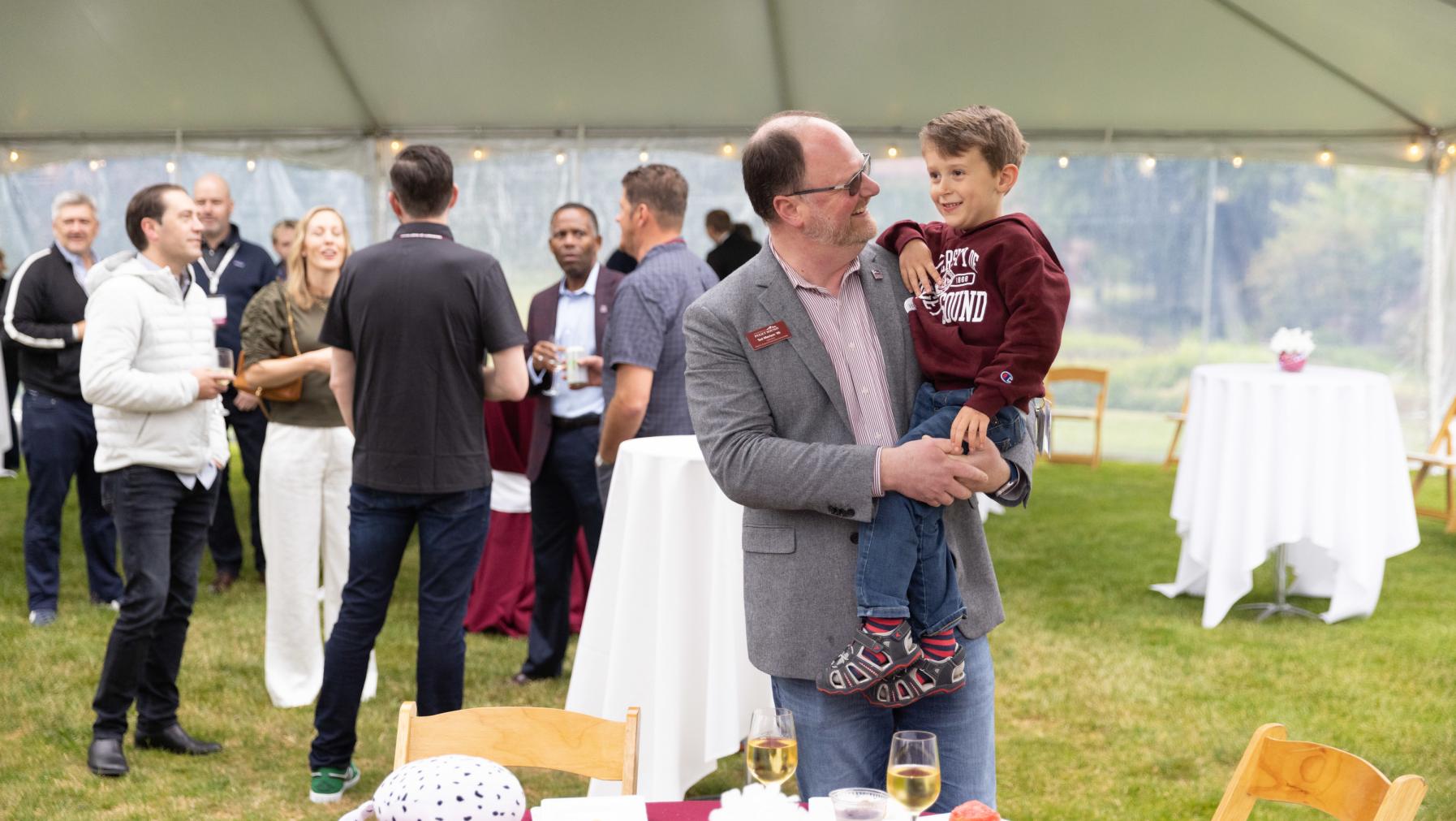 Ted Meriam ’05 at the Summer Reunion Weekend Opening Reception, 2023.