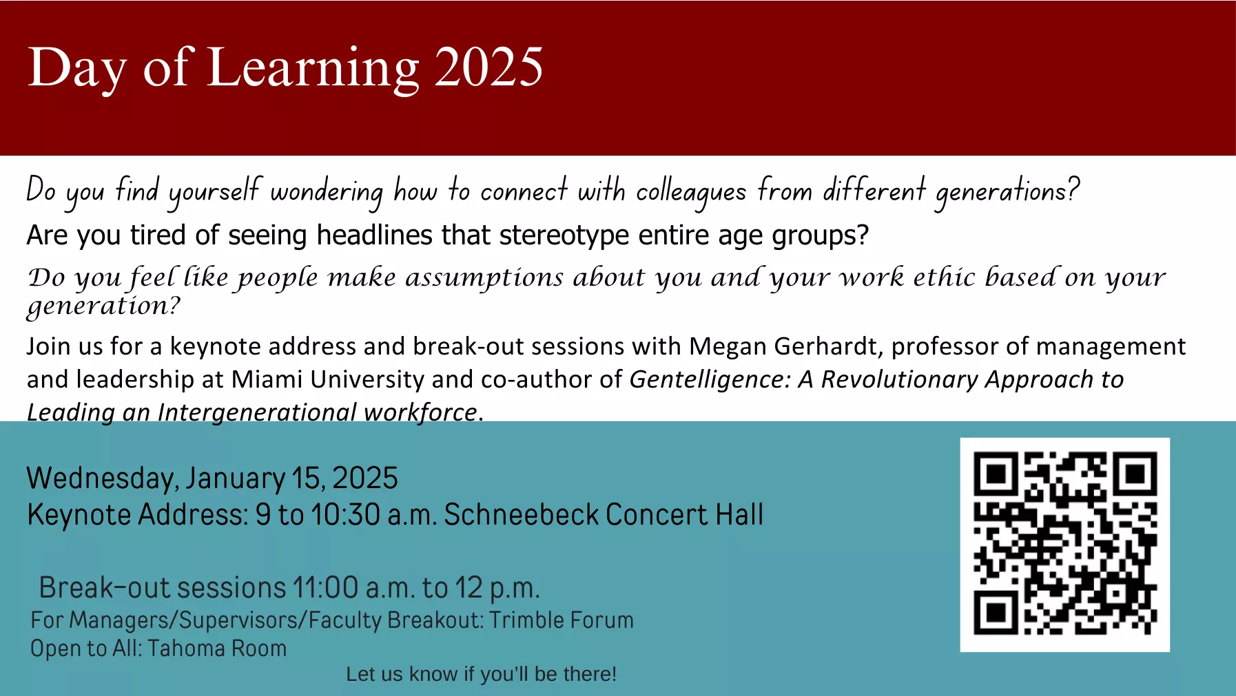 Advertisement for Day of Learning 2025