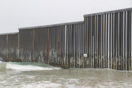 Border Wall with framed photograph attached